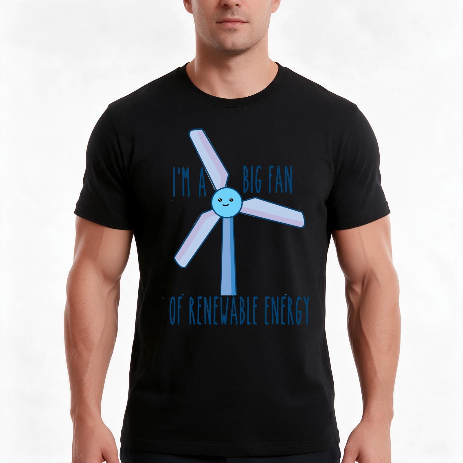 Renewable Energy Fan - Футболка с принтом «Я большой поклонник
