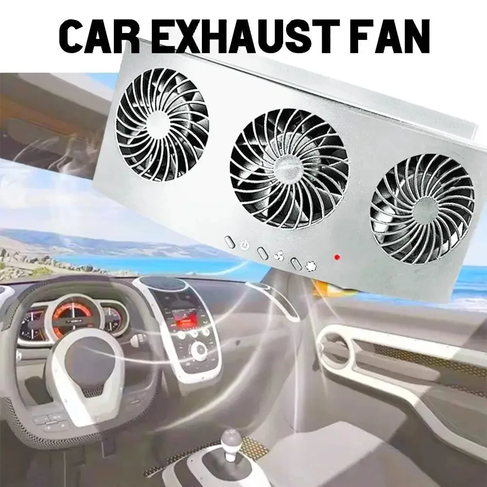 Renewable Energy Fan - Автомобильный вентилятор с USB-зарядкой/на солнечной энергии,